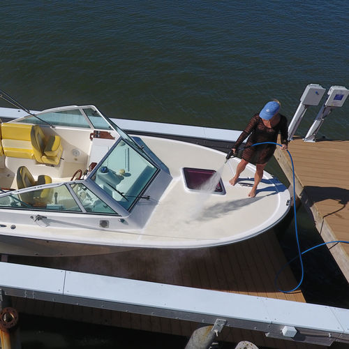 Limpiador de alta presión para barco - Way Kleen - No Profile Boat Lifts - de agua de mar / montado en puente / motor eléctrico