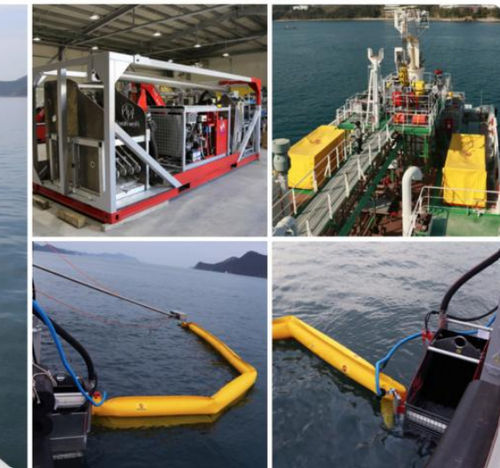Skimmer de hidrocarburos con brazo desnatador - ScorSweep 100 - New Naval Ltd.