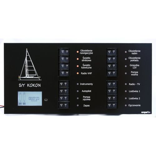 Panel eléctrico para barco - BP16RMN - amperflex - de corriente / LED