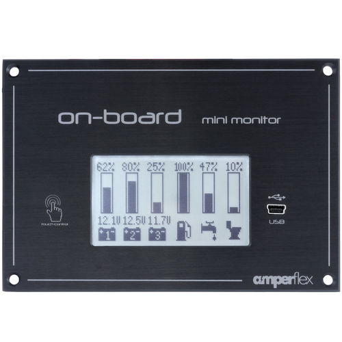 Panel de control para barco - On-board Mini Monitor - amperflex - para yate / para batería / para depósito