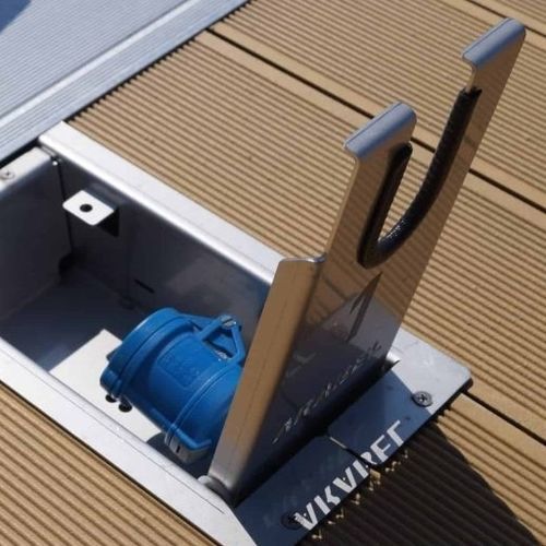 Torreta empotrada - PKD series - ARABEL NV - MARINA INTEGRATED SYSTEMS - de suministro eléctrico / de suministro de agua / para pantalán