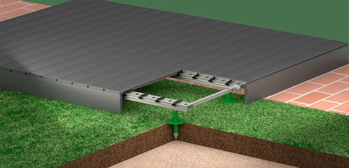 Sistema de fijación para revestimiento de suelo - Fitfloor Garden - FITLOCK SYSTEM - aluminio
