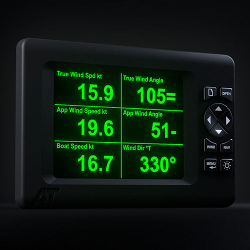 Visualizador para barco - ATMFD series - A T Instruments Ltd - de veleta / de velocidad / digital