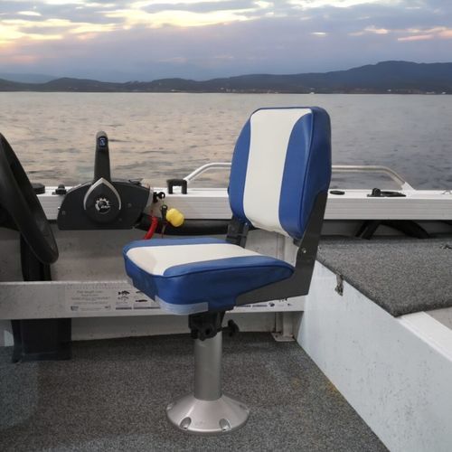 Asiento para barco - Deluxe - OCEANSOUTH - plegable / 1 plaza / blanco
