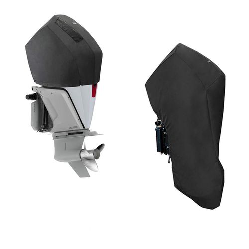 Funda protectora de barco - M00-P - OCEANSOUTH - de motor fueraborda / negra