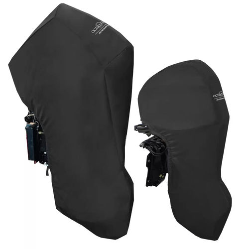 Funda protectora para embarcación neumática - M00-F - OCEANSOUTH - para barco de motor / de motor fueraborda / negra
