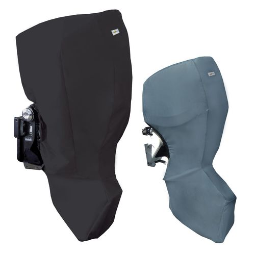 Funda protectora de barco - E00-F - OCEANSOUTH - de motor fueraborda / negra / gris