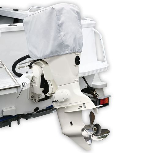 Funda protectora de barco - MA 074P - OCEANSOUTH - de motor fueraborda / blanca / resistente al agua