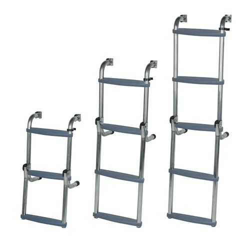 Escalera para barco - MA 03 series - OCEANSOUTH - plegable / de embarque / de acero inoxidable