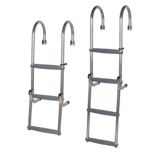 Escalera para barco - MA 03 series - OCEANSOUTH - plegable / de embarque / de acero inoxidable