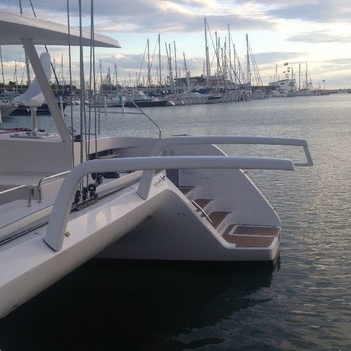 Pescante para superyate de vela - Petitjean Composites - para velero / de carbono