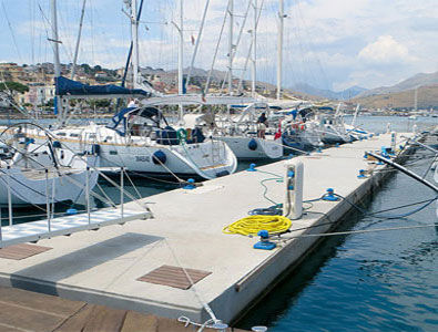 Pantalán modular - SYSTEM GROUP MARINE - de amarre / para puerto deportivo / de hormigón