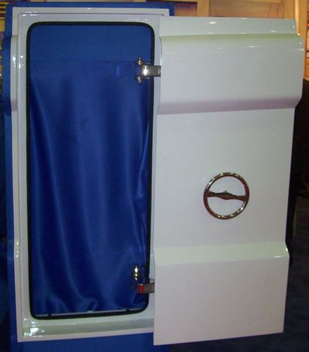 Puerta para yate - SM Krom Yat ve Gemi Ekipmanlari Tas. San. Tic. Ltd. Sti. - deslizante integrada / de acero inoxidable / de aluminio