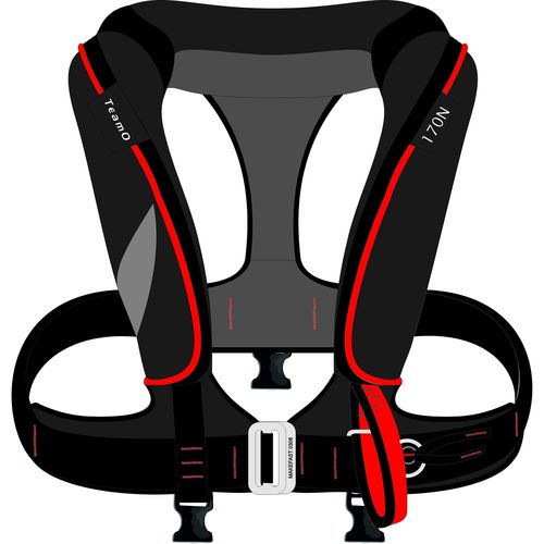 Chaleco salvavidas inflable automático - 2782646 - TeamO Marine - 275 N / unisex / con arnés de seguridad