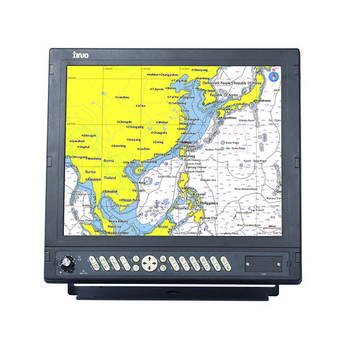 Instrumento multifuncional marino plotter - HM-1817 - Xinuo Information Technology (Xiamen) Co.,Ltd - GPS / marino / de color