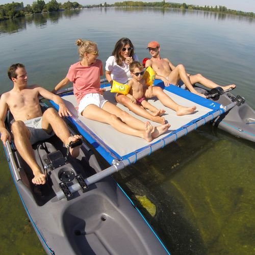 Kayak sit-on-top - PEDAYAK DUO - L' AQUAPHILE sarl - modular / de recreo / de travesía