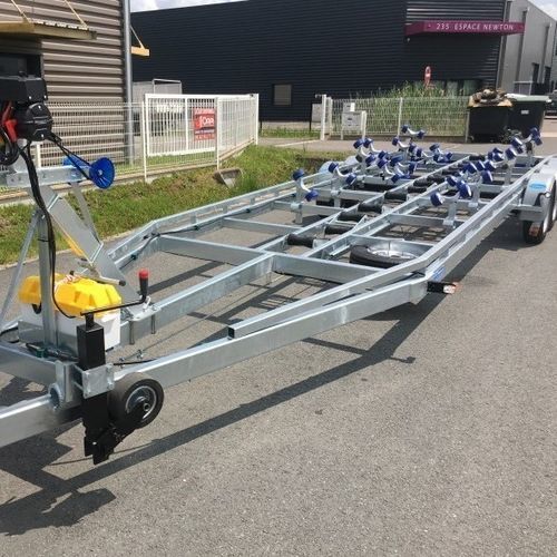 Remolque de carretera - SUD OUEST REMORQUES - para barco / de 3 ejes / 185R14C