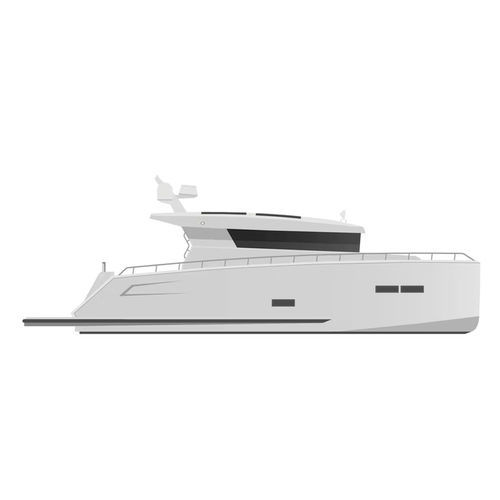 Barco cabinado intraborda - BY34 - Brizo Yachts - con fly / clásico / con camarote