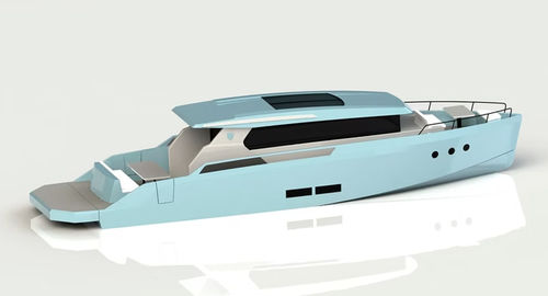 Barco cabinado intraborda - BY45 Speedster - Brizo Yachts - trimotor / con hard-top / clásico