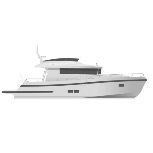 Barco cabinado intraborda - BY50 FLY - Brizo Yachts - con fly / con camarote / clásico