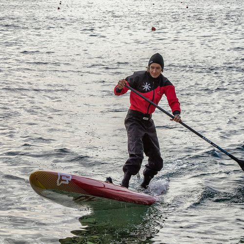 Traje seco para deportes náuticos - StandOut SUPwear - integral / de manga larga / 3 mm