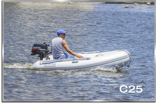 Embarcación neumática fueraborda - C25 - Make Sense Marine Corp DBA Caribe Nautica - semirrígida / 4 personas máx.