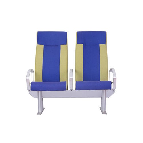 Asiento para buque de pasajeros - LGZY-05 - Qilin Marine international co., Ltd - con reposabrazos / respaldo reclinable / 2 plazas