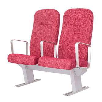 Asiento para buque de pasajeros - LGZY-02  - Qilin Marine international co., Ltd - con reposabrazos / 2 plazas