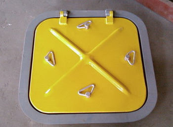 Escotilla para buque - Quick Open - Qilin Marine international co., Ltd - cuadrada / abrible / de aluminio