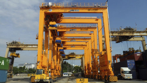 Grúa pórtico para contenedores - rubber tyre - Henan Weihua Heavy Machinery Co., LTD
