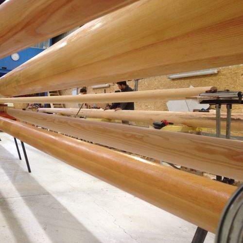 Mástil para sailing-yacht - AURIQUE ET HOUARI - WoodSpars - de madera / de regata / one design