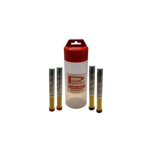 Botiquín de emergencia para barcos : navegación costera (luces de mano, fumígenos de mano, cohetes de emergencia) - 2-1308100 - PyroPol GmbH