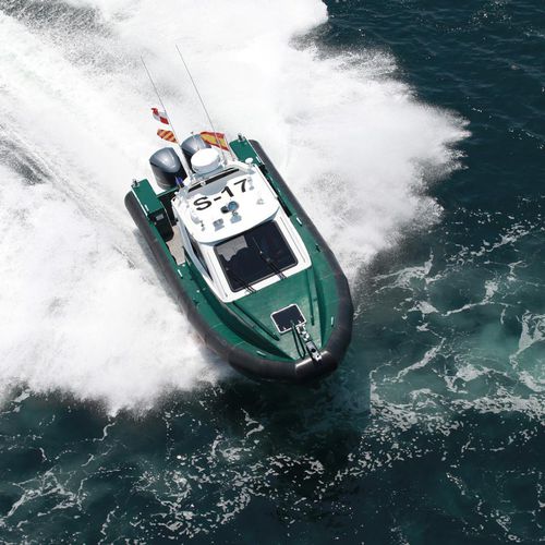 Barco profesional barco de vigilancia - RAL-850-ZSF - AISTER ALUMINIUM SHIPYARD - fueraborda / de aluminio