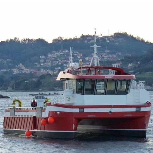 Barco profesional barco para acuicultura - CAT 15x10 - AISTER ALUMINIUM SHIPYARD - catamarán / intraborda