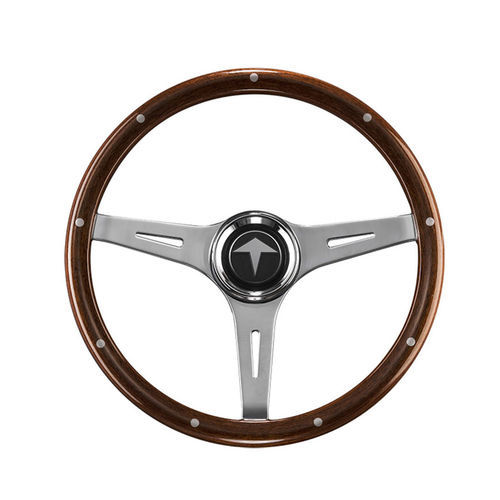 Volante para barco de motor de aluminio - Triangolo - Ros Industrie srl - de madera / racing