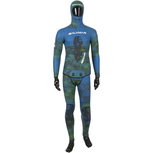 Traje húmedo para pesca submarina - NEBULA SKIN - SALVIMAR s.r.l. - con capucha / de dos piezas / 3.5 mm