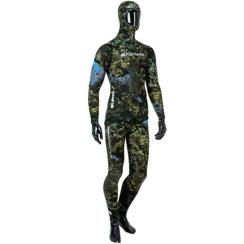 Traje húmedo para pesca submarina - BLEND CAMO - SALVIMAR s.r.l. - con capucha / de dos piezas / 3.5 mm