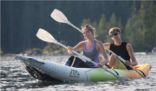 Kayak sit-on-top - BETTA HM K0 - aquamarina - hinchable / de recreo / para adulto