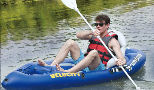 Kayak sit-on-top - Velocity  - aquamarina - hinchable / de travesía / para adulto