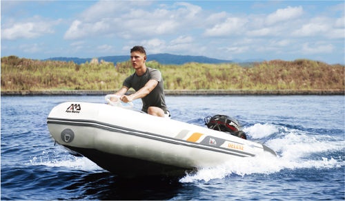 Embarcación neumática fueraborda - DELUXE - aquamarina - de deporte / para la pesca / 3 personas máx.