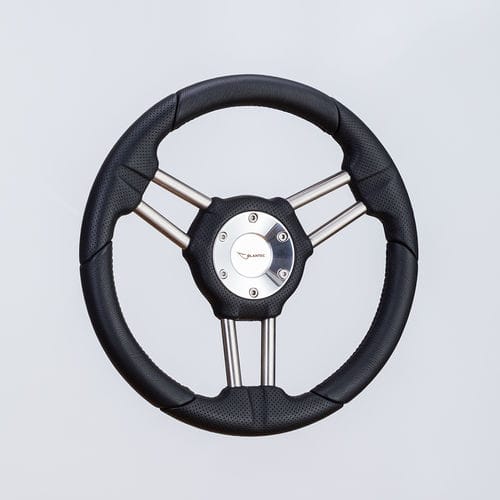 Volante para barco de motor barnizado con poliuretano - SW0151 sat - Volantec OOD - de aluminio / tradicional / de diseño