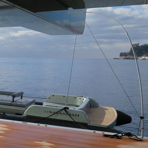 Percha de amarre para barco - Whip 4.8m and 5.3m - X-Quip - de carbono / de fibra de carbono / de acero inoxidable