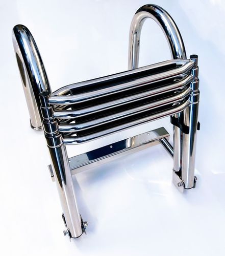 Escalera para barco - SL4st - Tietoset Marine Ltd. - plegable / de baño / de acero inoxidable