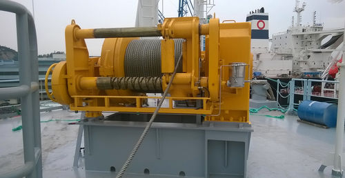 Chigre para buque - Hauling  - DMT MARINE EQUIPMENT SA - de remolcado / con motor hidráulico / tambor simple