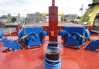 Chigre para buque - DMT MARINE EQUIPMENT SA - para maniobrar anclas / de amarre / motor eléctrico