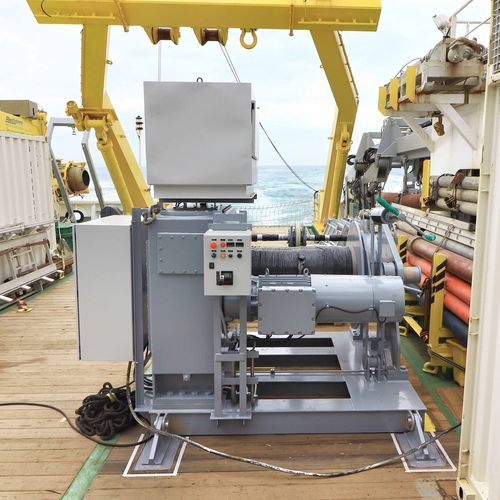 Chigre para buque - DMT MARINE EQUIPMENT SA - de amarre / motor eléctrico / tambor simple
