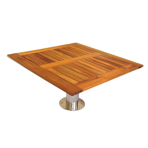 Mesa para barco - Terra - Mia Marin - plegable / ajustable / de teca