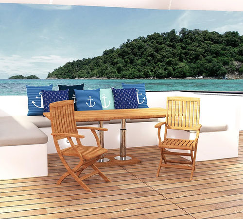 Silla estándar para barco - Dove - Mia Marin - plegable / de teca