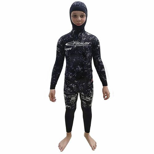 Traje húmedo para pesca submarina - Shadow camo - EPSEALON - de manga larga / de una pieza / con capucha