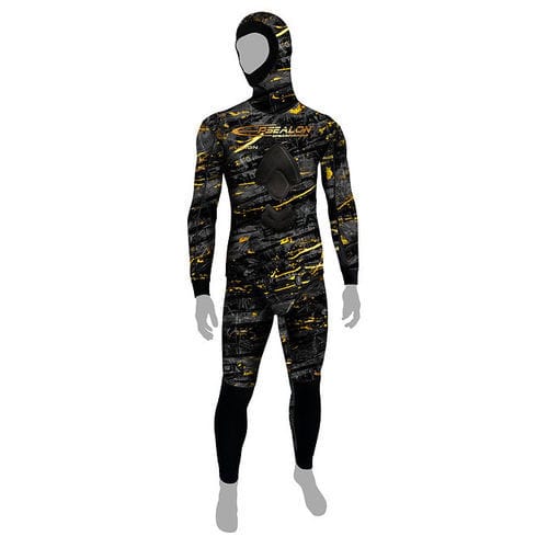 Traje para pesca submarina - Dark Fusion - EPSEALON - de buceo / traje húmedo / con capucha